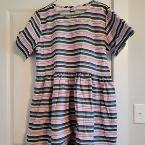 Tallulah's Threads Pastel Stripe Denim Dress